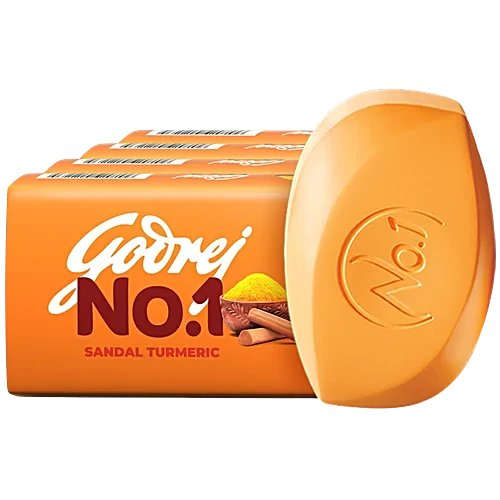 Godrej No.1 Soap Sandal And Turmeric Pack of 5